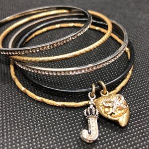 Set of 5 Juicy Couture bangle bracelets